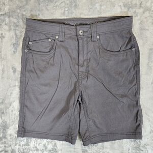 Prana Brion II Shorts Charcoal Gray Outdoor Hiking Performance Size 32
